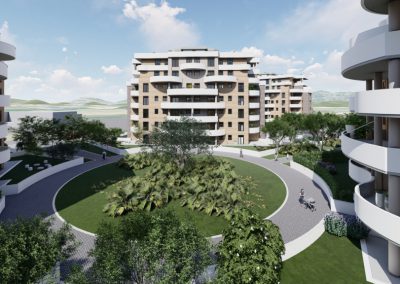 La Primula Guidonia Montecelio — render esterno complesso residenziale nuova costruzione classe A